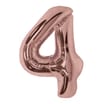 Lets Party Rose Gold Foil 4 Balloon