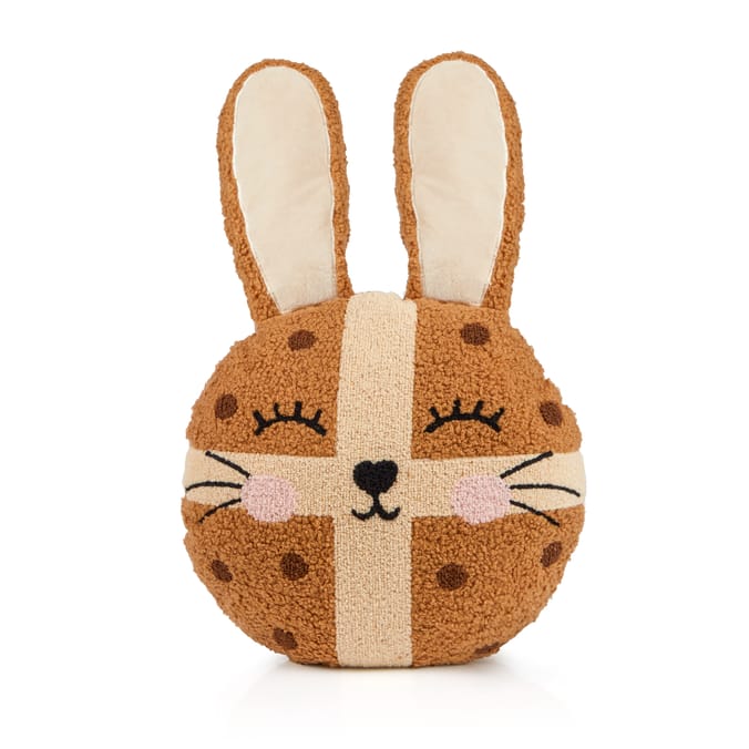 Happy Easter Hotcross Bunny Cushion 
