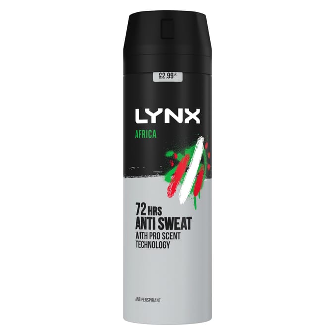 Lynx Antiperspirant Deodorant 200ml - Africa