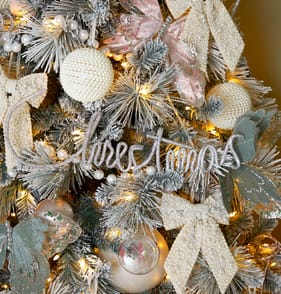 Winter's Tale Christmas Diamante Sign - Silver