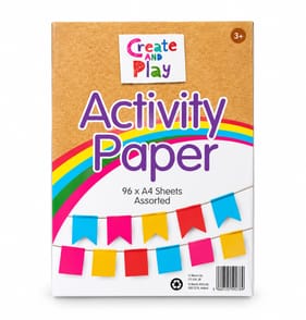 Create & Play A4 Activity Paper 96 Pages