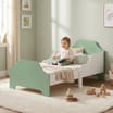 Liberty House Toys Two Tone Bed & 9 Bin Storage Set - White & Green
