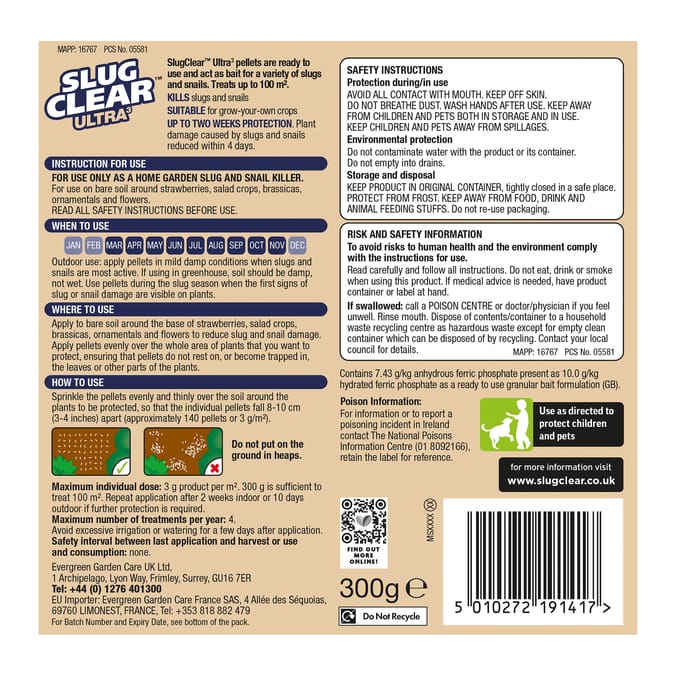 SlugClear Ultra 3 Slug Killer 300g