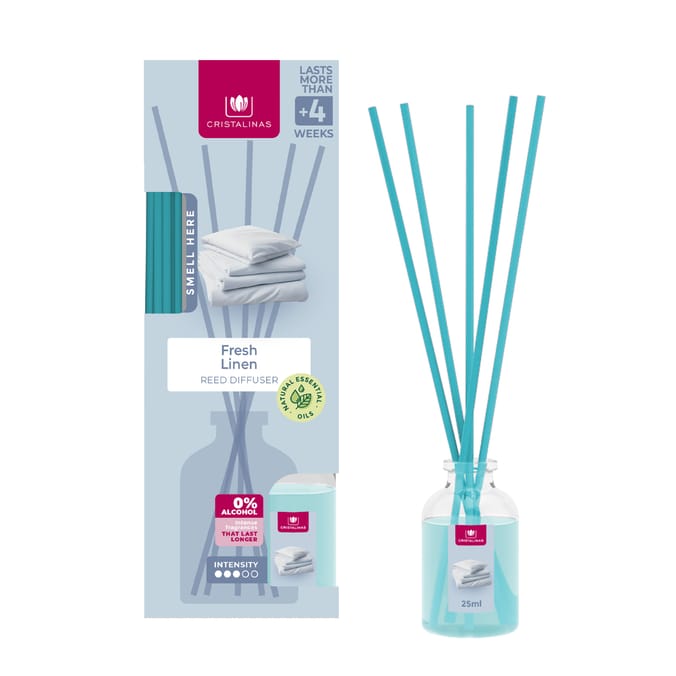 Cristalinas Reed Diffuser 25ml - Fresh Linen