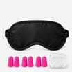 Travel Eye Mask & Ear Plugs - Pink