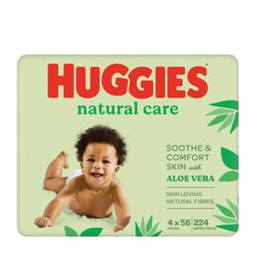 Huggies: Natural Care Baby Wipes 4 Pack