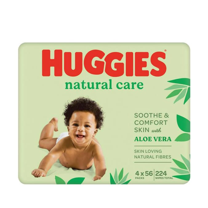 Huggies: Natural Care Baby Wipes 4 Pack
