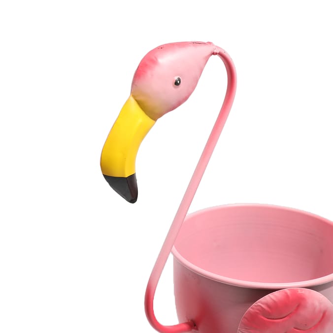 Jardin Metal Flamingo Pot