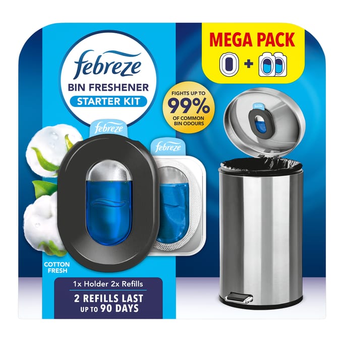 Febreze Bin Freshener Starter Kit - Cotton Fresh