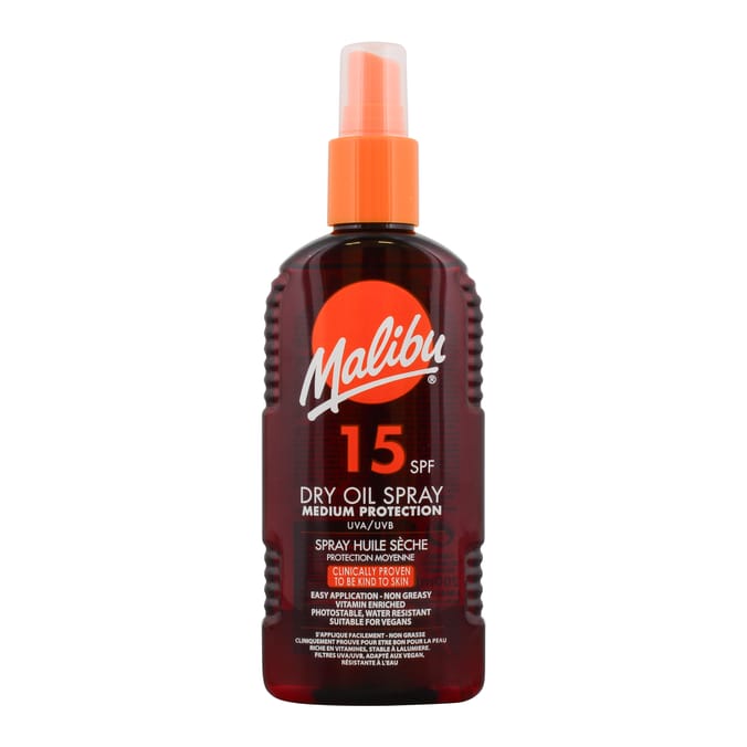 Malibu Dry Oil Spray 200ml SPF15