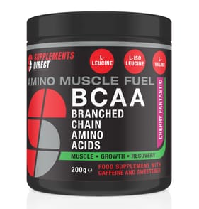 Supplements Direct Amino Muscle Fuel BCAA 200g - Cherry Fantastic