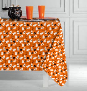 Hallow Scream Wipe Clean Table Cover - Ghost
