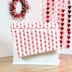 With Love Valentines Stripe Throw