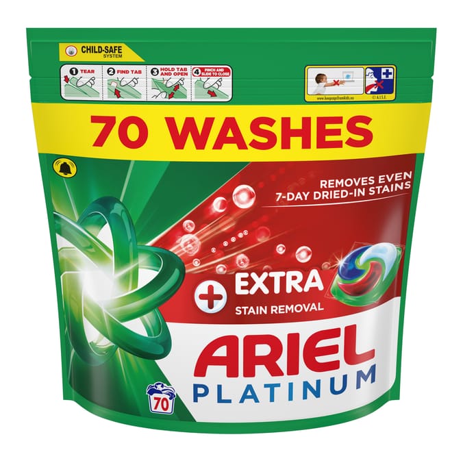 Ariel Platinum Pods Washing Capsules 70 Washes