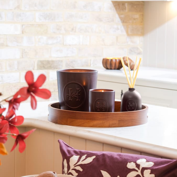 Hinch Home Round Wooden Tray