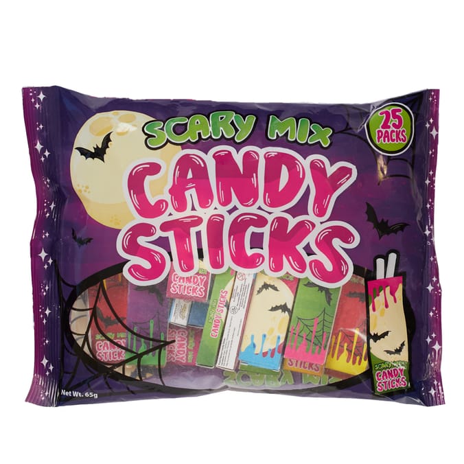 Turner's Scary Mix Candy Sticks 25 Pack