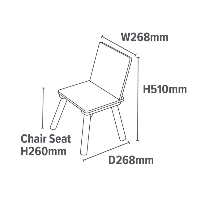Liberty House Toys Kids White & Pinewood Chairs