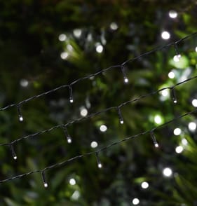 Firefly 200 LED Solar Power String Lights - Bright White