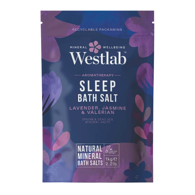 Westlab Sleep Epsom & Dead Sea Salts With Lavender & Jasmine 1kg
