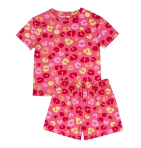 Originals Girls Leopard Soft Shorties Pyjama Set