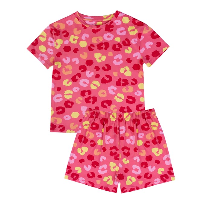 Originals Girls Leopard Soft Shorties Pyjama Set