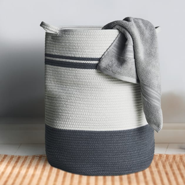 Home Collections Cotton Rope Laundry Bag Home Bargains