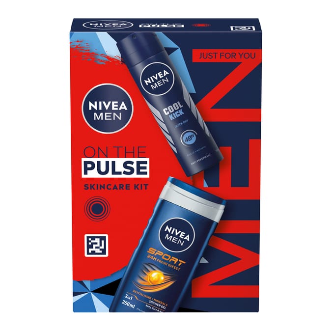 Nivea Men On The Pulse Shower & Deodorant Duo Gift Set