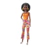 Barbie Fashionista Doll - Orange Top, Flower Print Bottom