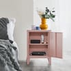 Home Metal Side Cabinet - Pink