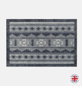 Aztec Grey Door Mat 40x60