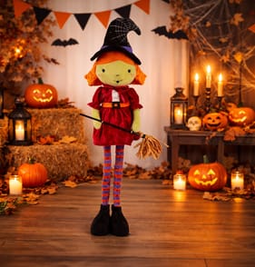 Hallow Scream Pull Up Plush - Witch