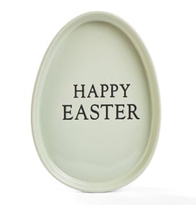 Hoppy Easter Easter Egg Plate - Green 