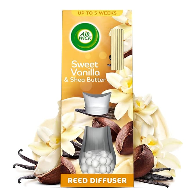  Air Wick Sweet Vanilla & Shae Butter Essential Oils Reeds Diffuser 25ml