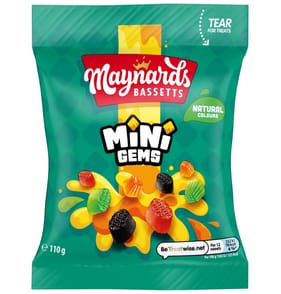 Maynards Bassetts Mini Gems Candy 110g