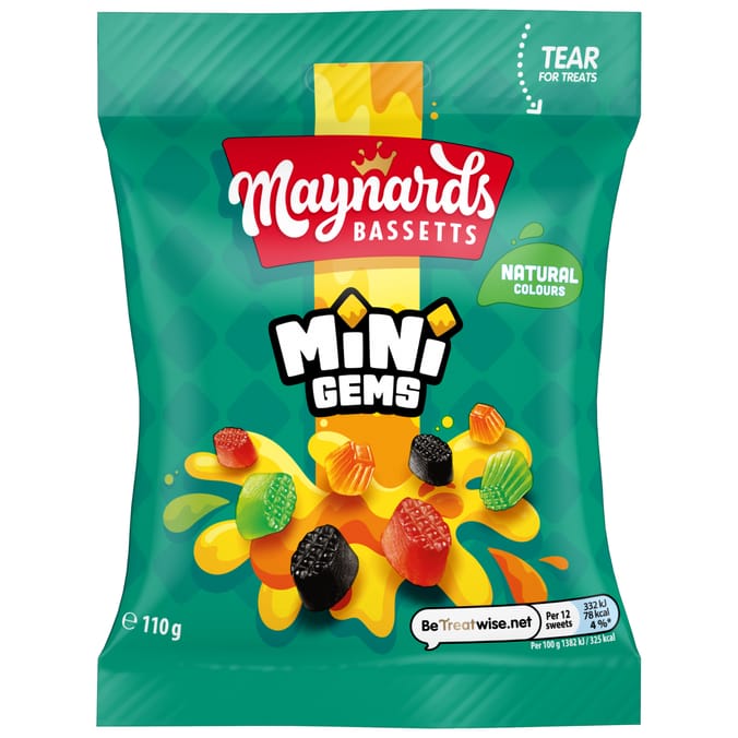 Maynards Bassetts Mini Gems Candy 110g