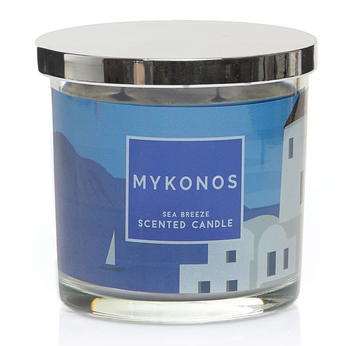 Cities Candle Jar 350g - Mykonos