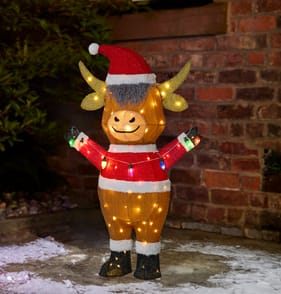 Prestige Light Up Highland Cow