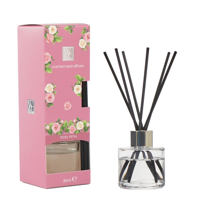 Wickford & Co Scented Reed Diffuser 30ml - Rose Petal