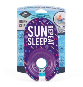 Logo Pegs Drink Clip Holder - Sun Sleep Repeat