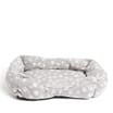 My Pets Essentials Pet Cushion - Grey Paw Print