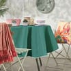 The Outdoor Edit Traveller's Bazaar Round PVC Tablecloth - Green