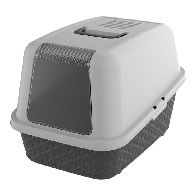 Starplast Pet Elevated Enclosed Cat Litter Tray