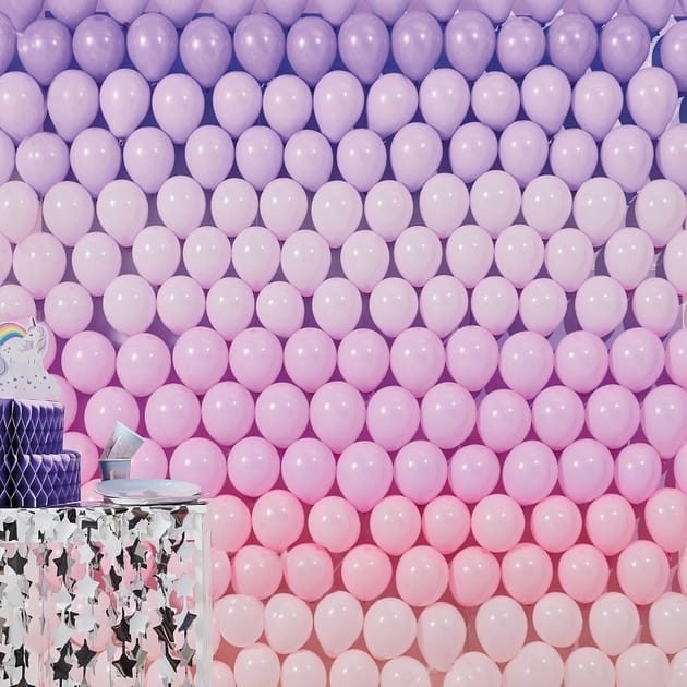 Let's Party Balloon Backdrop Pastel Home Bargains