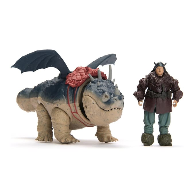 How to Train Your Dragon Action Figure - Gronkcle & Fishlegs