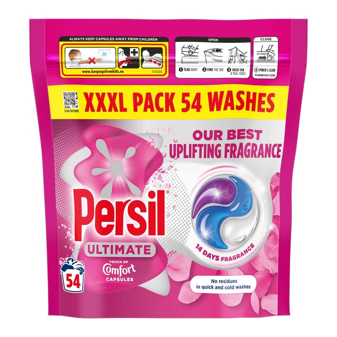 Persil Ultimate Washing Capsules 54 Washes - Touch of Comfort