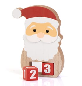 Sleigh Bells Wooden Countdown Advent - Santa