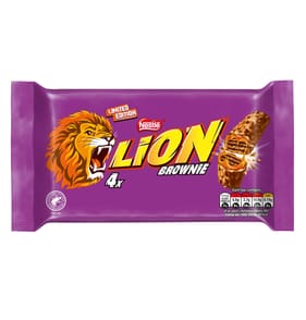 Lion Brownie Milk Chocolate Bar 4 Pack Multipack 120g