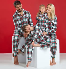 Festive Fun Kids Tartan Check Pyjama Set