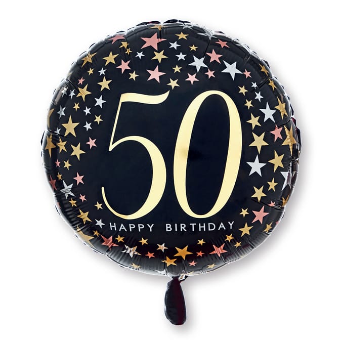 Lets Party Foil 50th Balloon