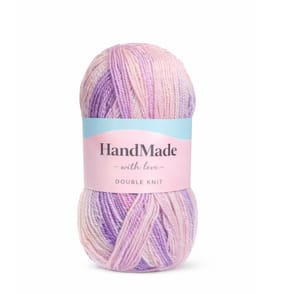 Hand Made With Love Double Knitting Yarn 300g - Pink Marble